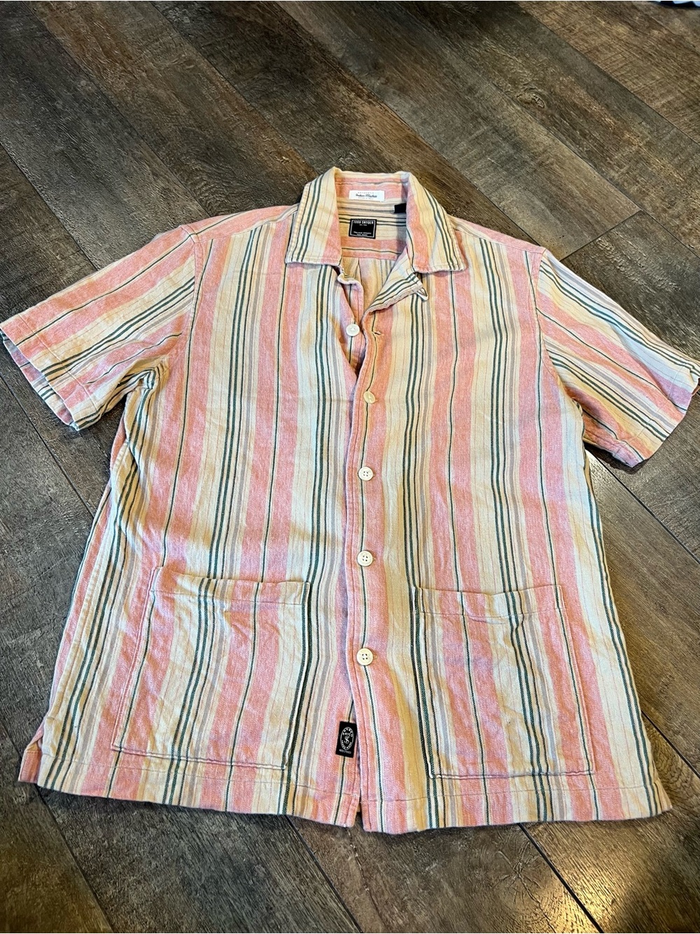 Todd Snyder tailored quality Indian Madras woven 100% cotton shirt